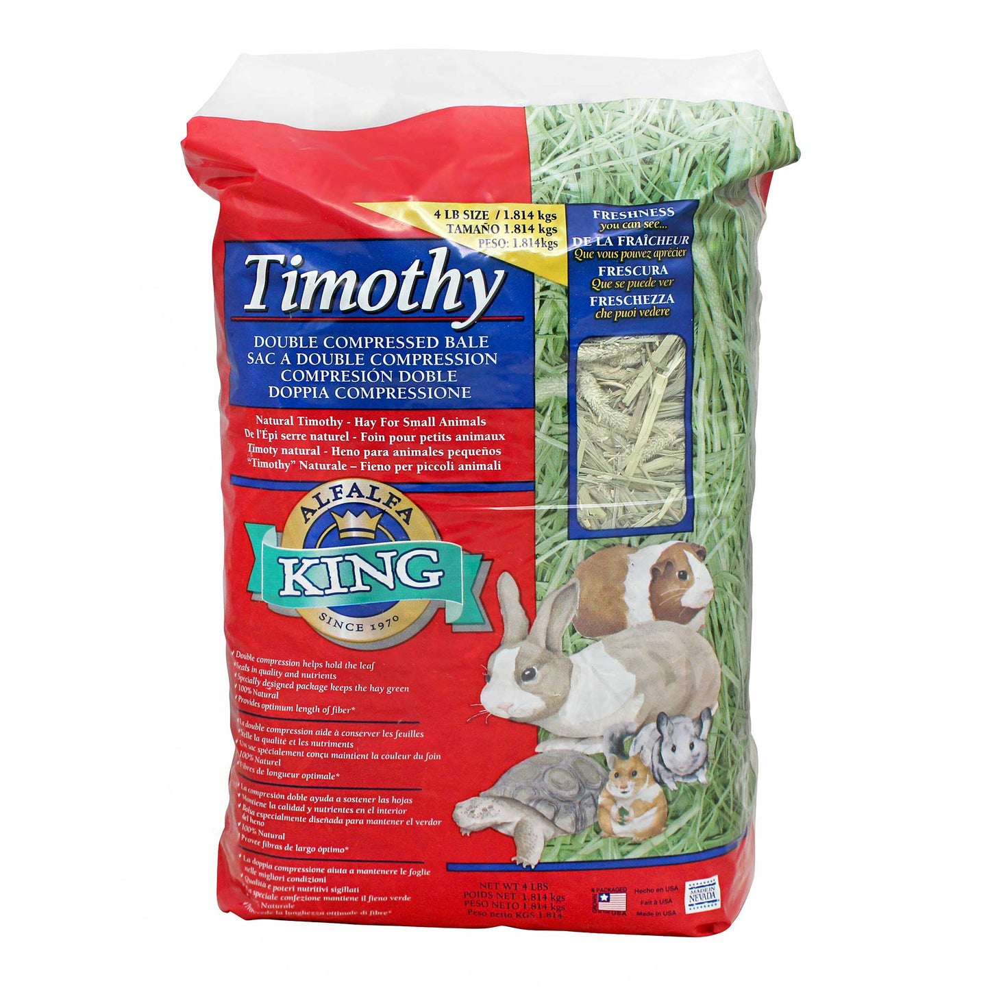 Alfalfa King Timothy Hay 1st cut 牧草皇提摩西草一割 1cut 4lbs little pet pet