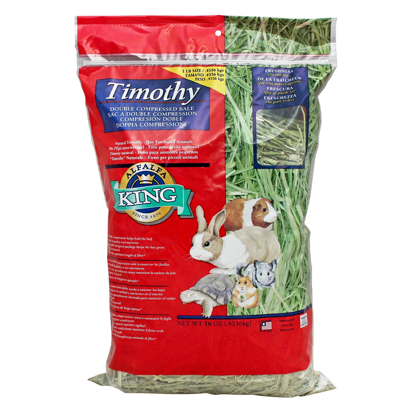 Alfalfa King Timothy Hay 1st cut 牧草皇提摩西草一割 1cut 16oz little pet pet