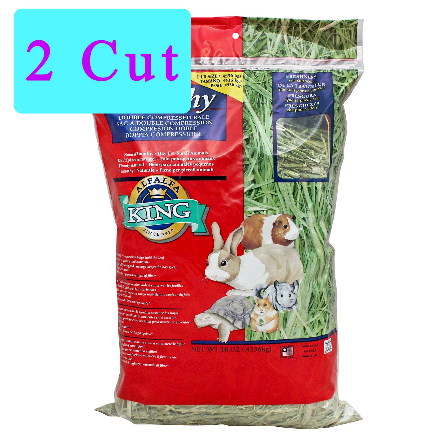 Alfalfa King Timothy Hay 2nd cut 牧草皇提摩西草二割 2cut 16oz little pet pet