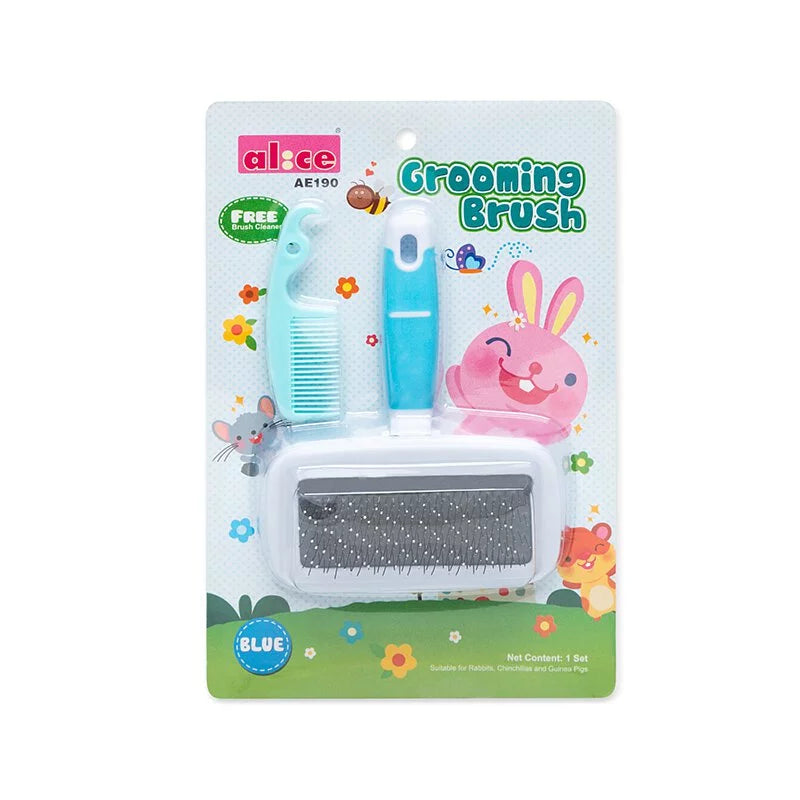 Alice 小寵針梳 (附送除毛梳) (藍色) little pet pet