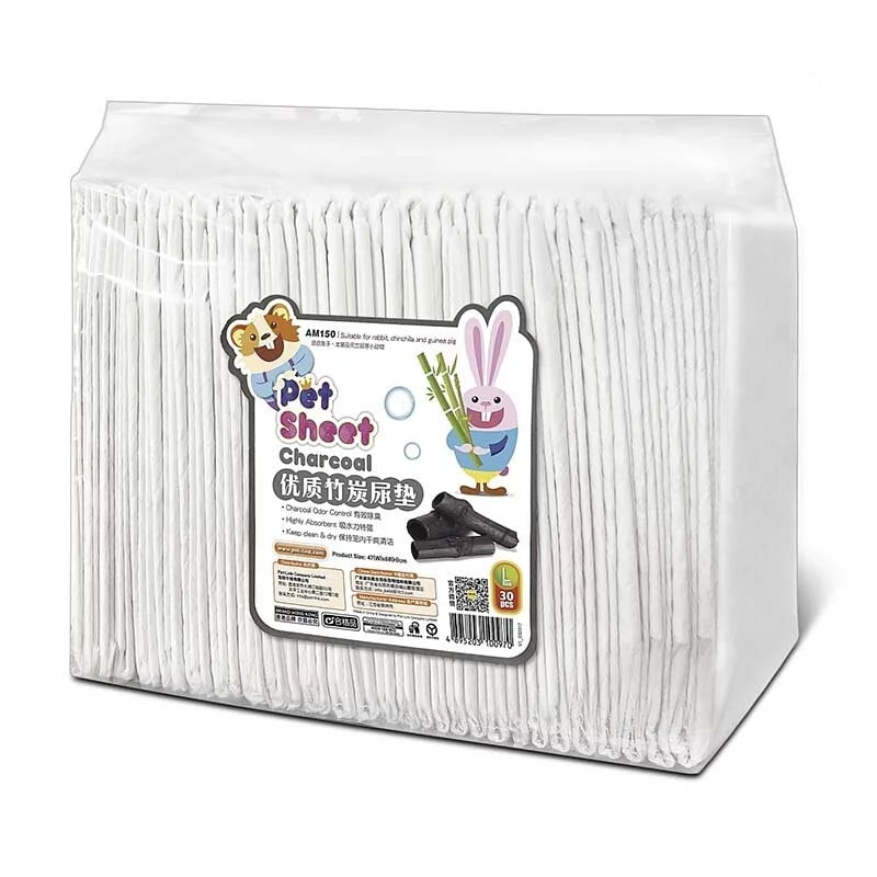 AM 優質竹炭尿墊 L碼 (47cm x 68cm) 除臭竹炭尿片 Little Pet Pet