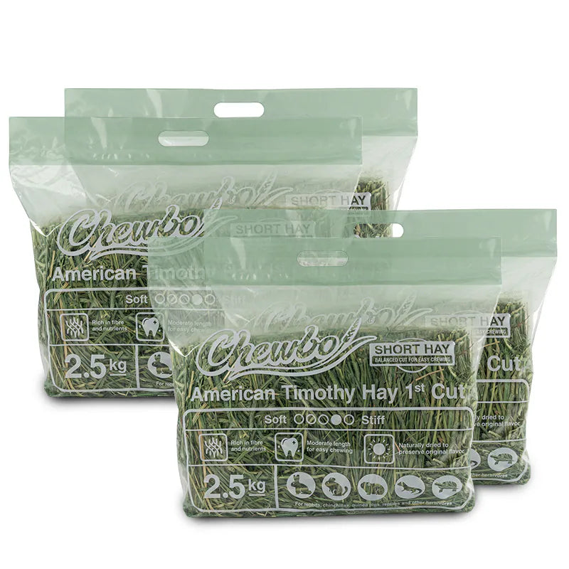 Chewbo 美國提摩西草一割(短切) - 2.5kg x 4包 共 10KG 1cut 1st cut