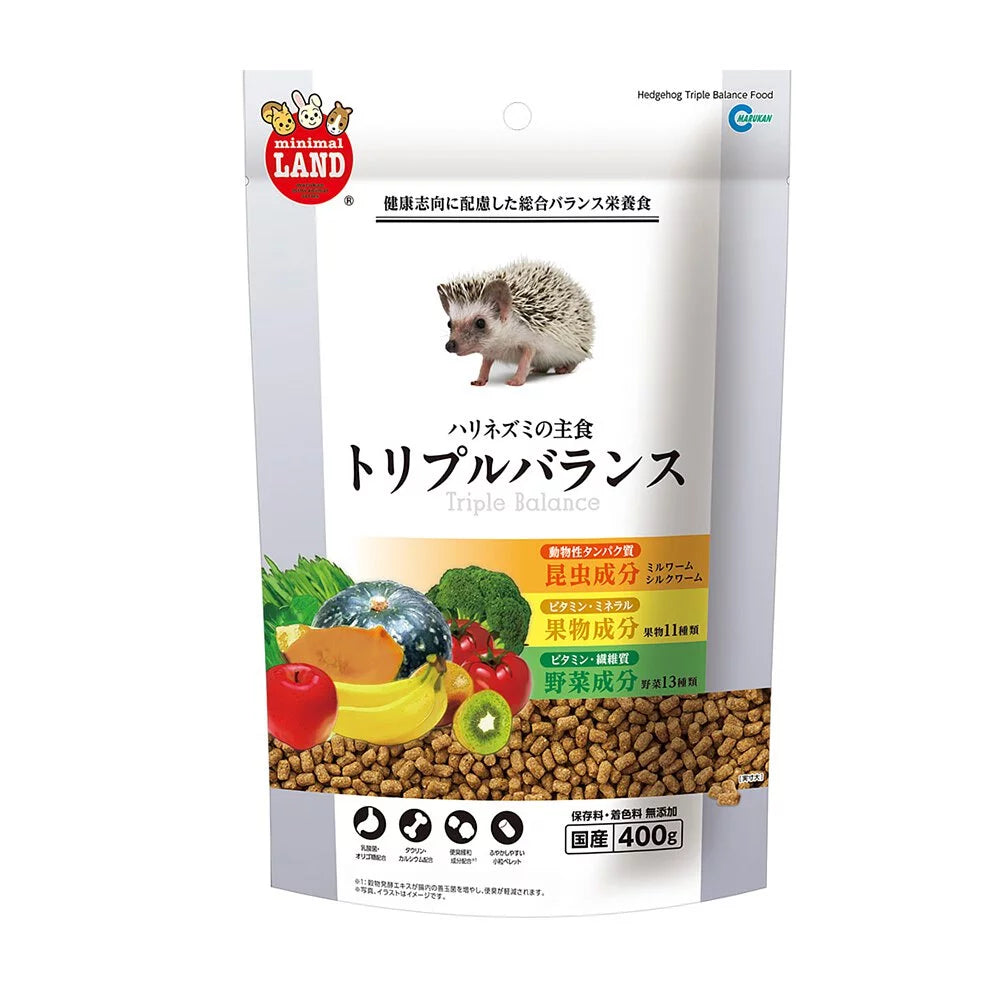 Marukan 三合一刺蝟糧 - 400g little pet pet