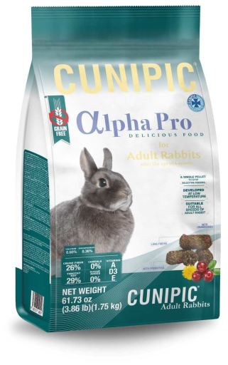 Cunipic 無穀物低脂高纖成兔糧1,75kg Cunipic Alpha Pro Adult Rabbit food