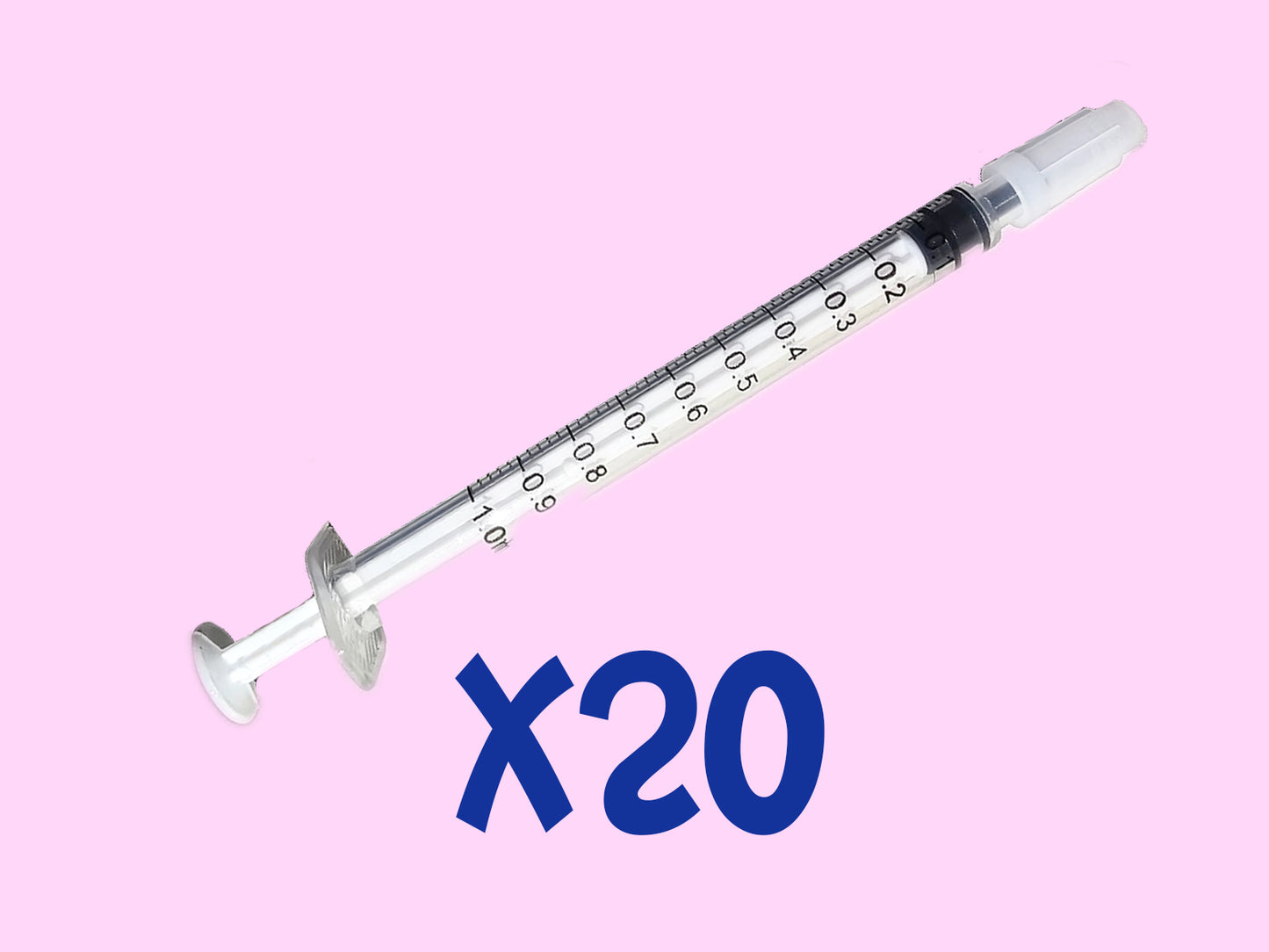 小動物餵食用 1ml 針筒 x 20枝 （餵藥，餵草粉用，兔，天竺鼠，龍貓等小動物合適）