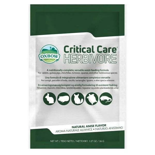 Oxbow 原味草粉 36g (公價產品)Critical Care - Herbivore Recovery Food (Naturel Anise Flavor)