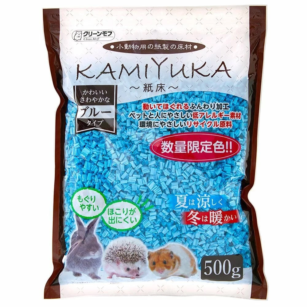 Little Pet Pet Kamiyuka 無塵清爽吸水紙墊(藍色) 500g (日本製造) 紙床 紙粒