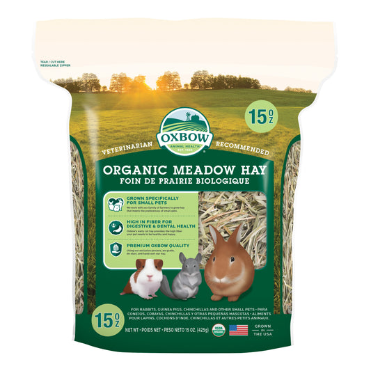 Oxbow Organic Meadow Hay 有機牧草 - 15oz little pet pet