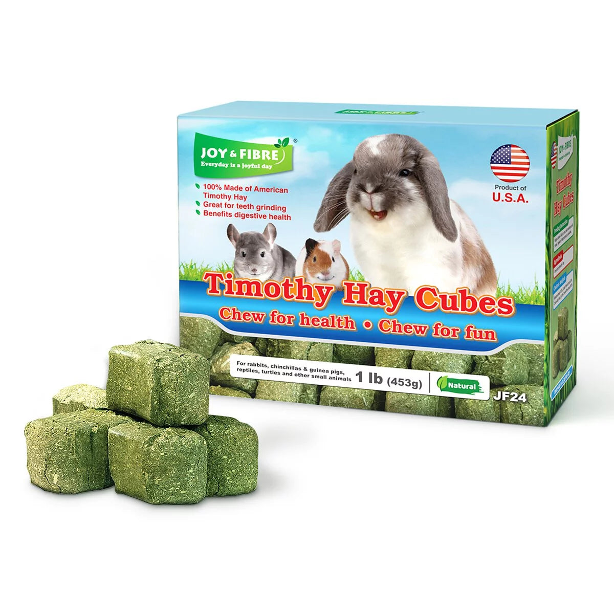 Joy & Fibre 提摩西草磚 - 1lb little pet pet