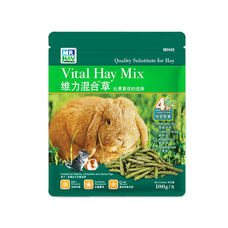 Mr. Hay 維力混合草條 - 100g little pet pet