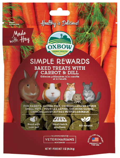 Oxbow Carrot & Dill Baked Treats 蘿蔔小茴烤焗小食 3oz 心心餅