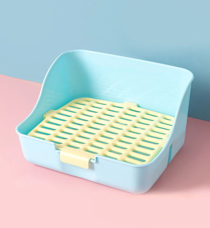 Little Pet Pet 寵物用深底盤大廁所-藍色 (29cm x 24cm x 16cm)