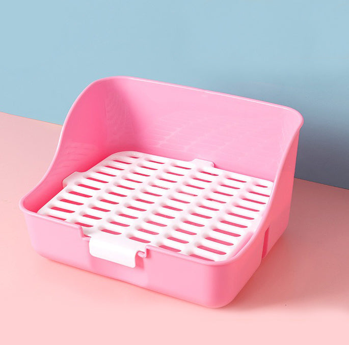 Little Pet Pet 寵物用深底盤大廁所-粉紅色 (29cm x 24cm x 16cm)