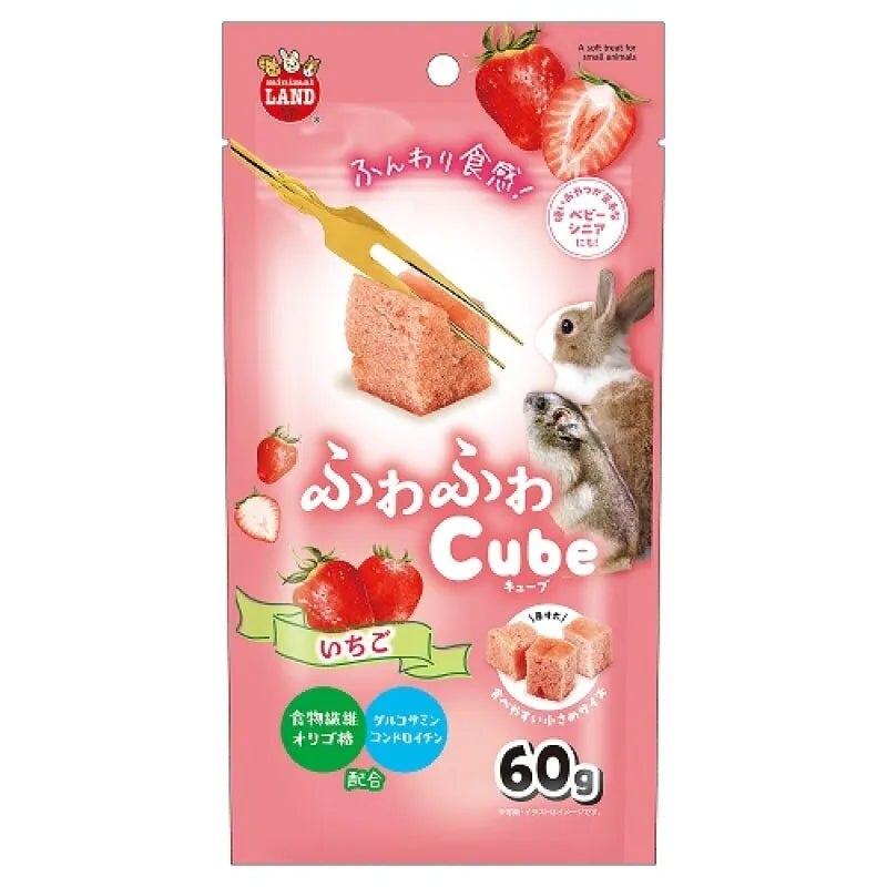 Marukan 鬆軟方塊(草莓)- 60g