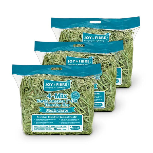 Joy & Fibre 北美一割4合1提摩西草 (環保版) - 40oz x3包 4-Max North America 1st cut timothy hay x3
