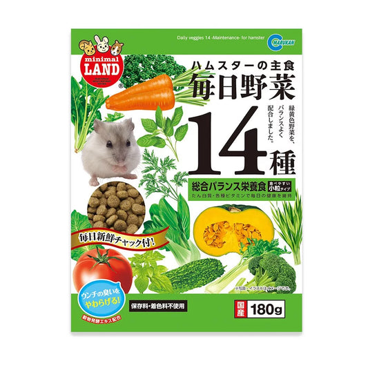 Marukan 14種蔬菜倉鼠糧 - 180g little pet pet