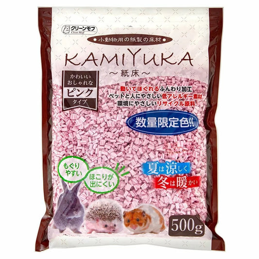 Little Pet Pet Kamiyuka 無塵清爽吸水紙墊(粉紅色) 500g (日本製造) 紙床 紙粒