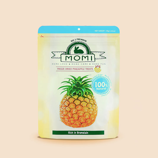 Little Pet Pet Momi 兔子鳳梨凍乾小食15g Pineapple Treats 凍乾菠蘿脆脆